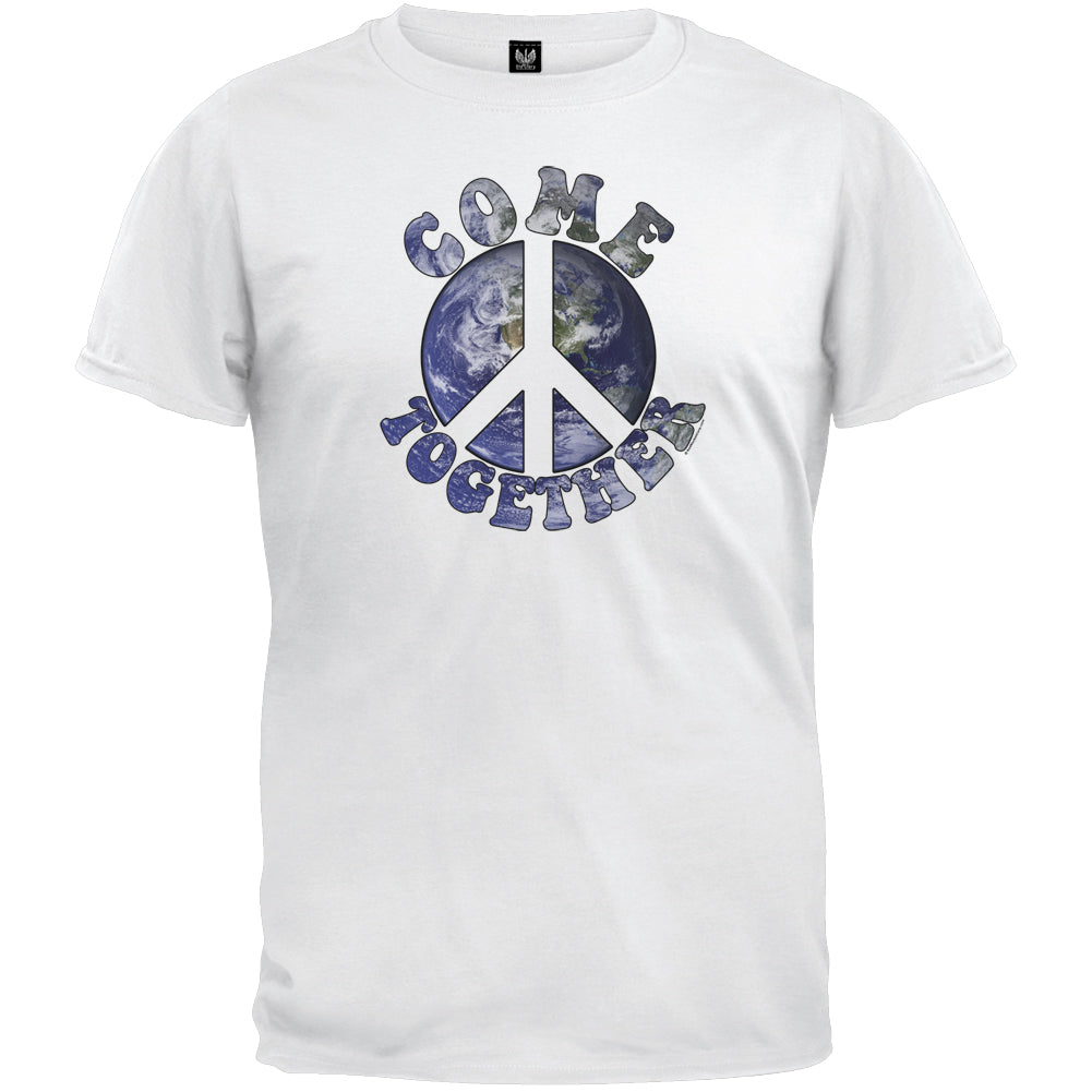 Come Together T-Shirt Men's T-Shirts Old Glory 2XL White