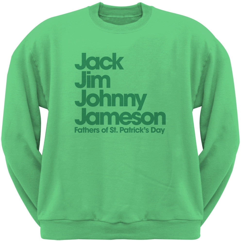 St. Patricks Day - The Four Fathers St. Patrick's Day Irish Adult Sweatshirt Men's Sweatshirts Old Glory 2XL Green