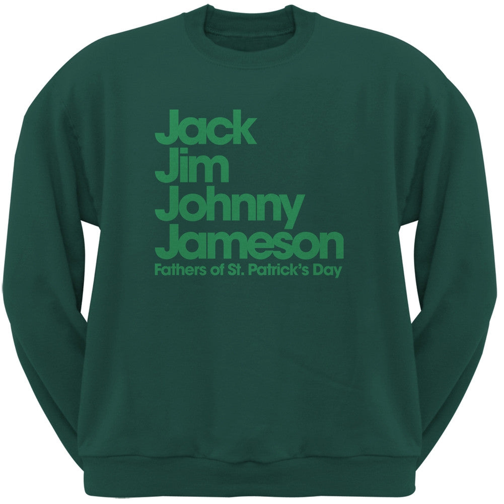 St. Patricks Day - The Four Fathers of St. Patrick's Day Forest Adult Sweatshirt Men's Sweatshirts Old Glory 2XL Green