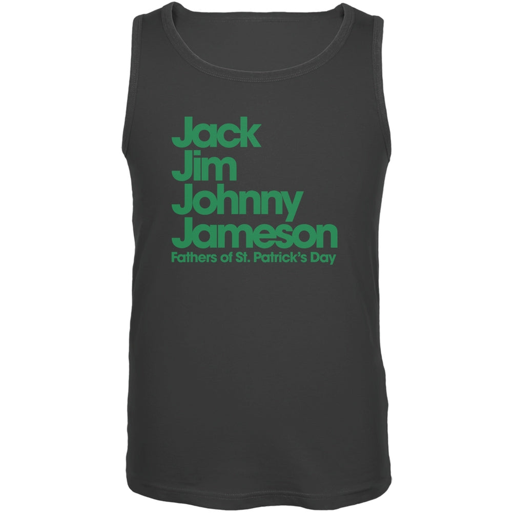 St. Patricks Day - The Four Fathers of St. Patrick's Day Charcoal Adult Tank Top Men's Tank Tops Old Glory 2XL Grey