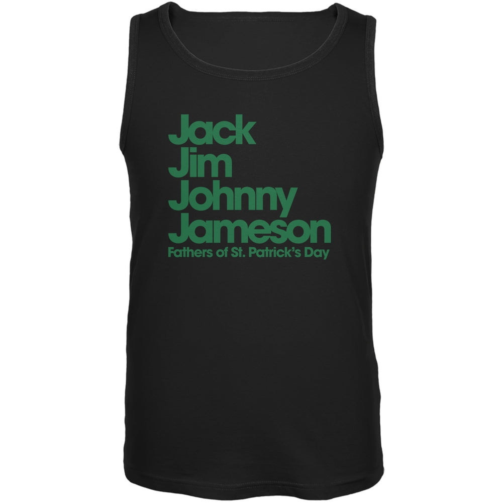 St. Patricks Day - The Four Fathers of St. Patrick's Day Black Adult Tank Top Men's Tank Tops Old Glory 2XL Black