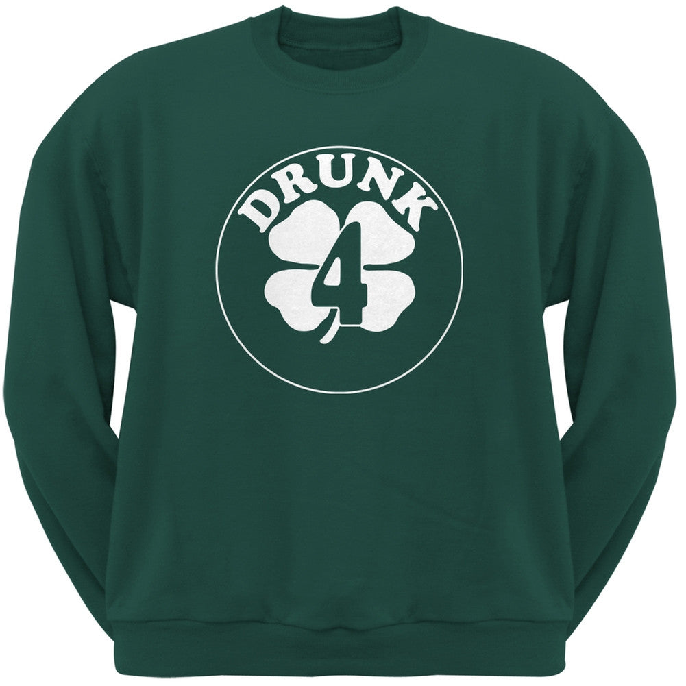 St. Patricks Day - Irish Drunk Four Forest Green Adult Sweatshirt Men's Sweatshirts Old Glory 2XL Green