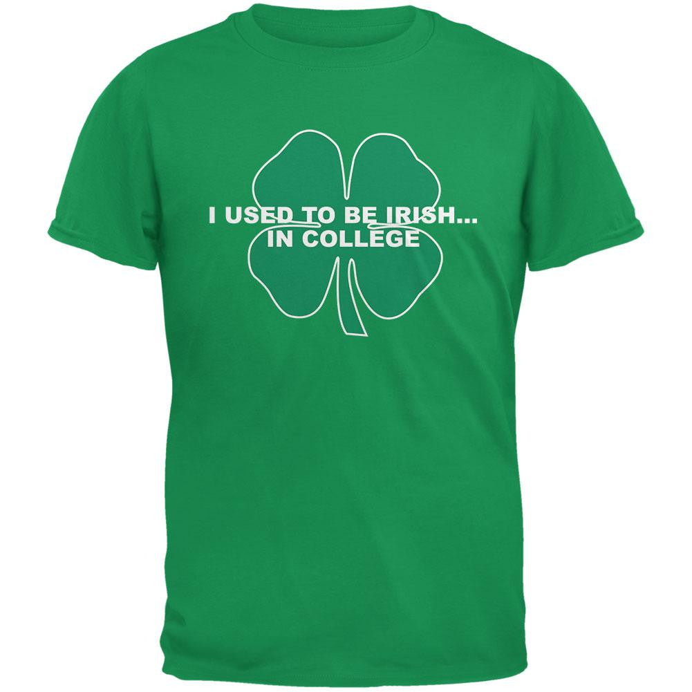 St. Patrick's Day - I Used To Be Irish Green Adult T-Shirt Men's T-Shirts Old Glory 2XL Green
