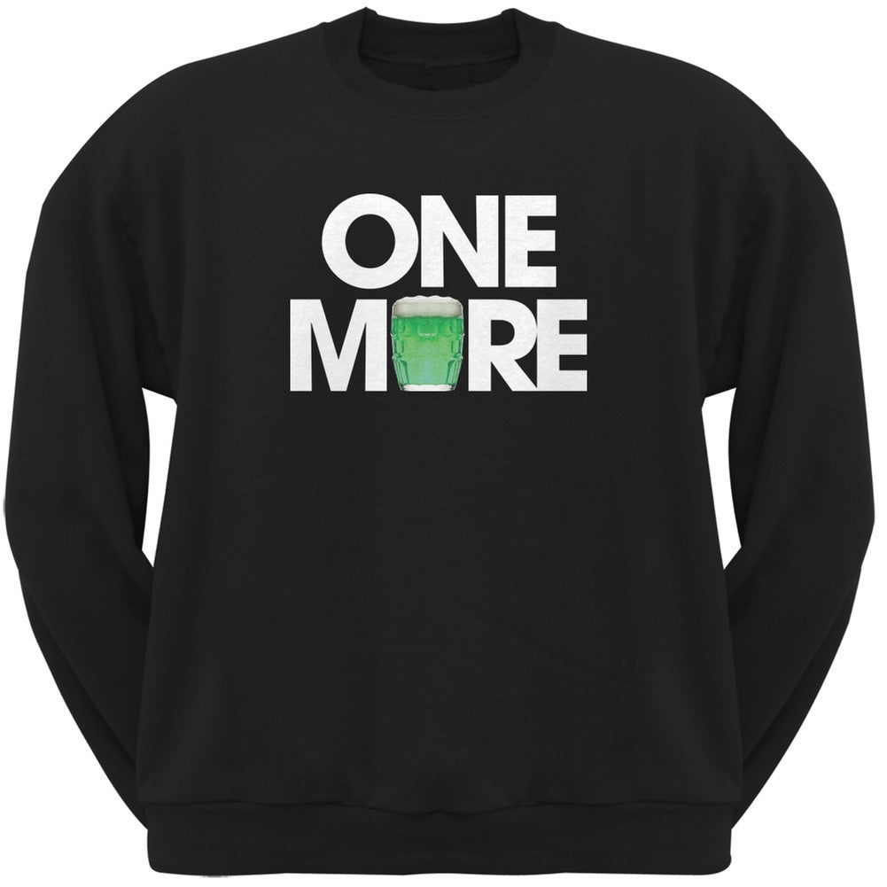 St. Patricks Day - One More Black Adult Sweatshirt Men's Sweatshirts Old Glory 2XL Black