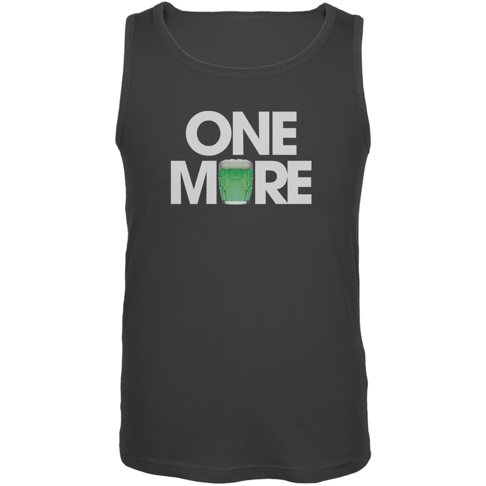 St. Patricks Day - One More Charcoal Adult Tank Top Men's Tank Tops Old Glory 2XL Grey