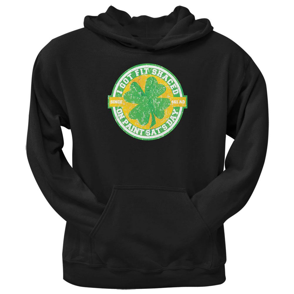 St. Patricks Day - Fit Shaced Funny Black Adult Hoodie Men's Hoodies Old Glory 2XL Black