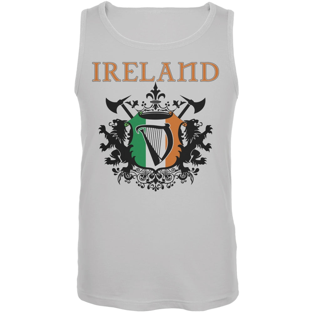 St. Patricks Day - Heraldic Irish Harp White Adult Tank Top Men's Tank Tops Old Glory 2XL White