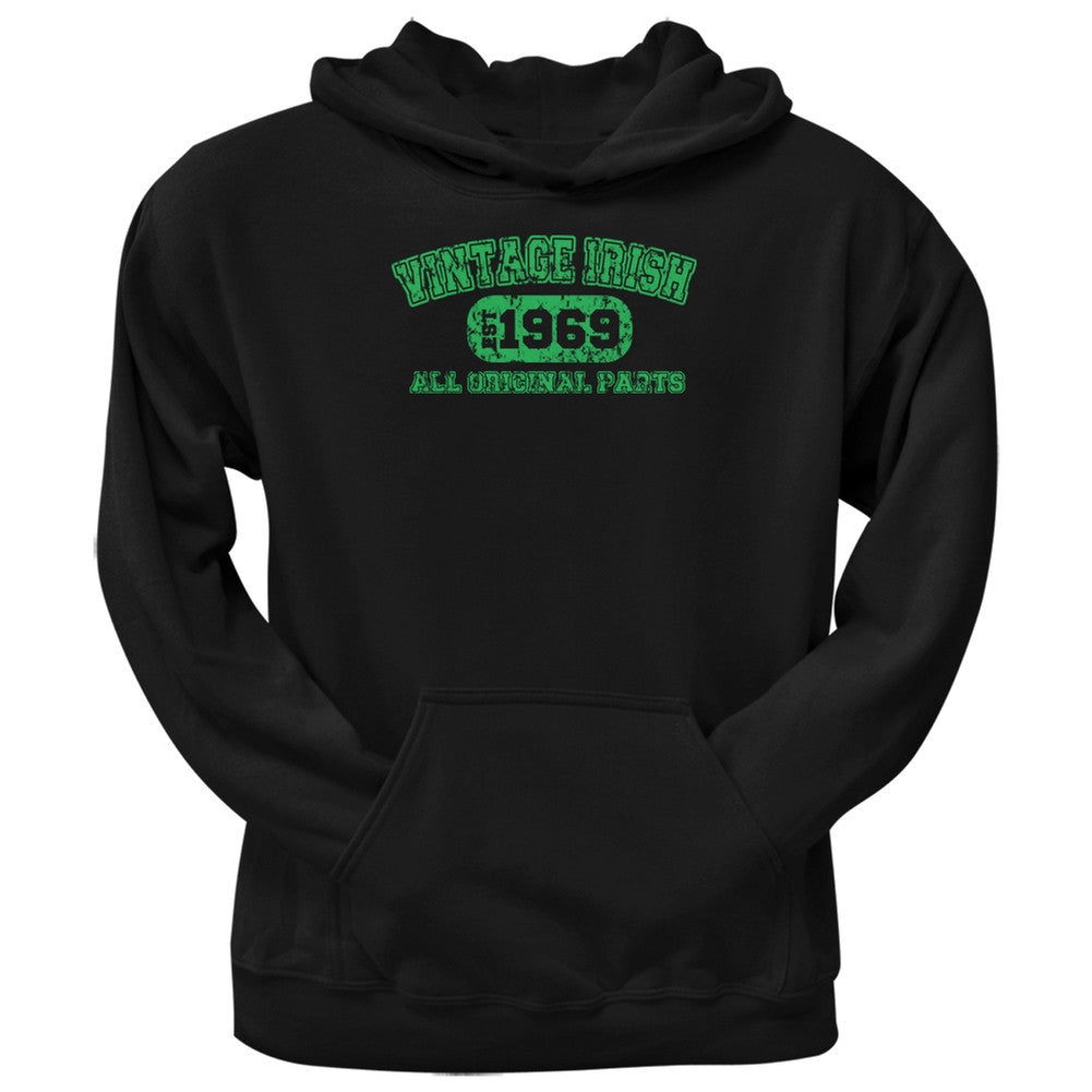St. Patricks Day - Vintage Irish 1969 Black Adult Hoodie Men's Hoodies Old Glory 2XL Black