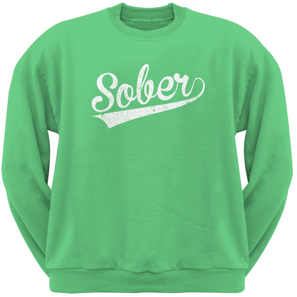 St. Patricks Day - Sober Irish Green Adult Sweatshirt Men's Sweatshirts Old Glory 2XL Green