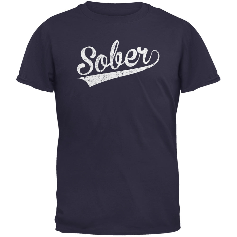 St. Patricks Day - Sober Navy Adult T-Shirt Men's T-Shirts Old Glory 2XL Blue