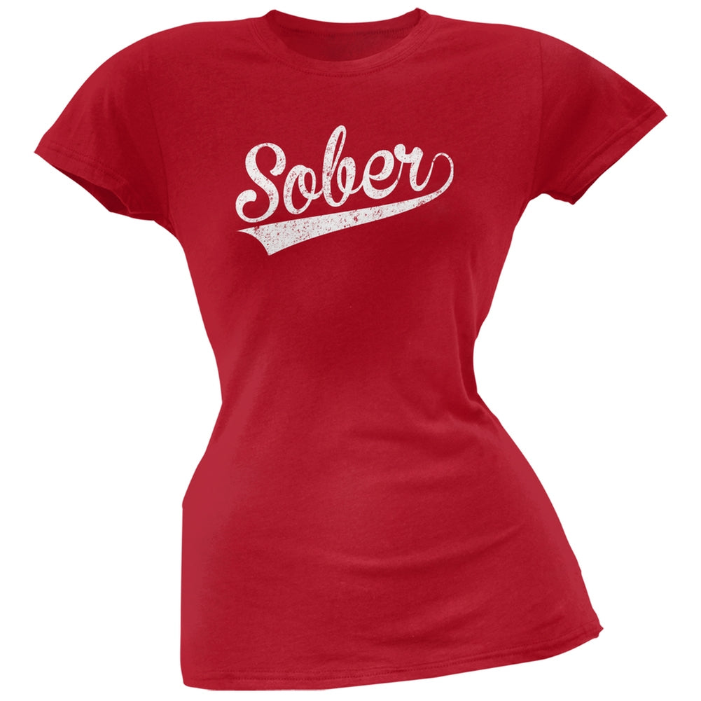 St. Patricks Day - Sober Red Soft Juniors T-Shirt Juniors T-Shirts Old Glory 2XL Red