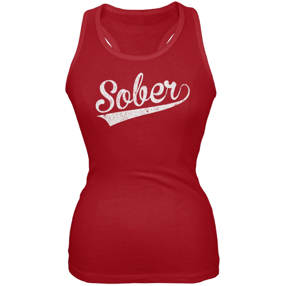 St. Patricks Day - Sober Red Soft Juniors Tank Juniors Tank Tops Old Glory 2XL Red