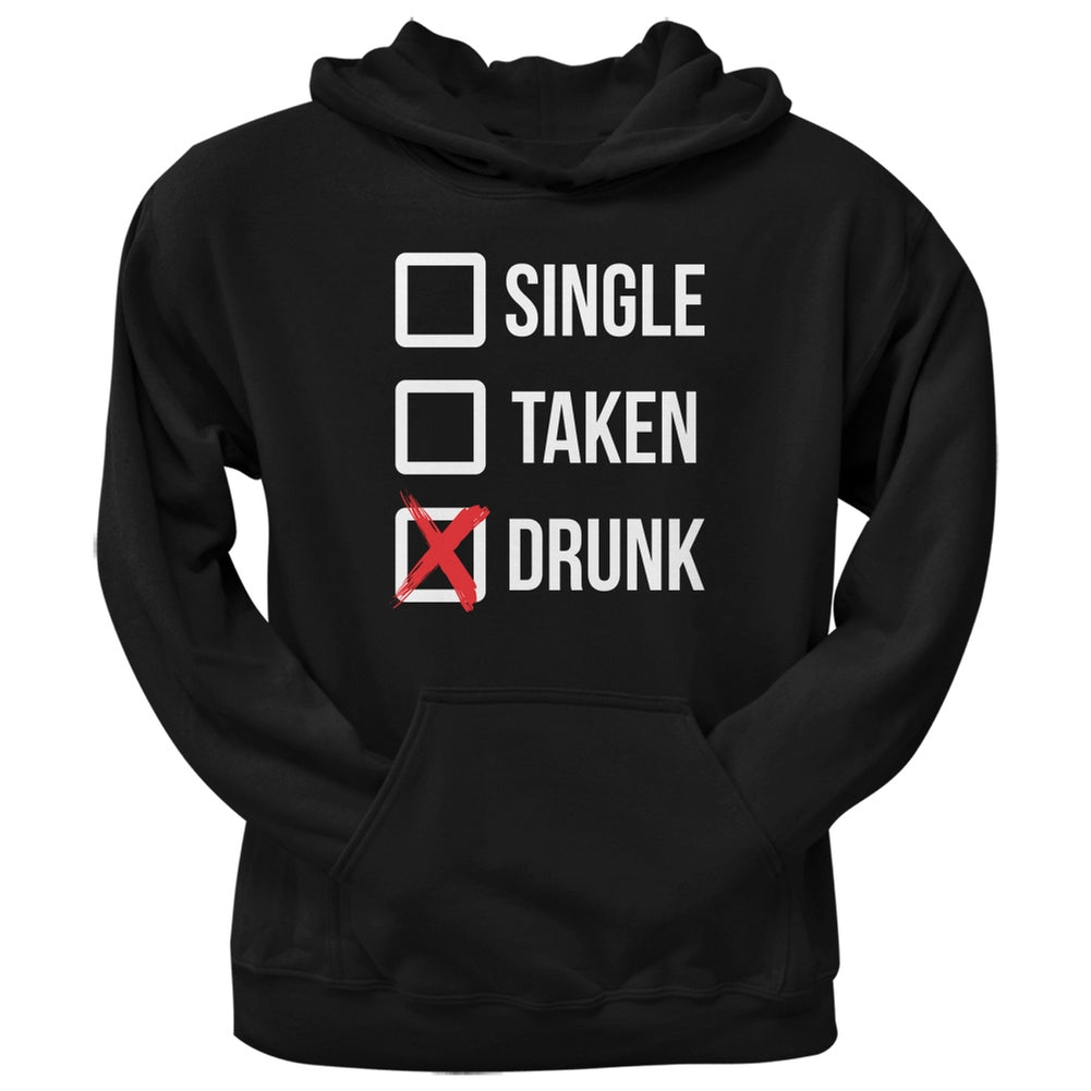 St. Patricks Day - Single Taken Drunk Black Adult Hoodie Men's Hoodies Old Glory 2XL Black