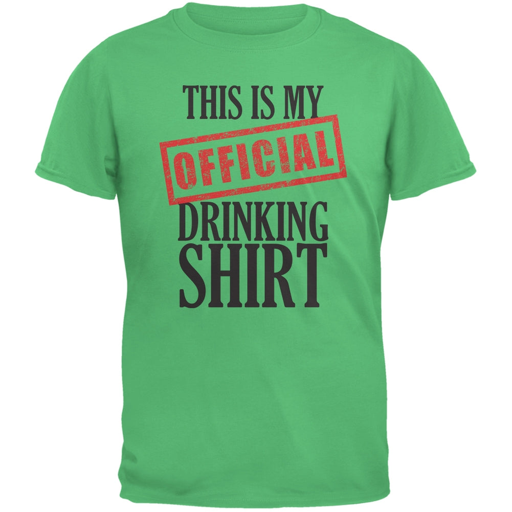 St. Patricks Day - Official Drinking Shirt Irish Green Adult T-Shirt Men's T-Shirts Old Glory 2XL Green