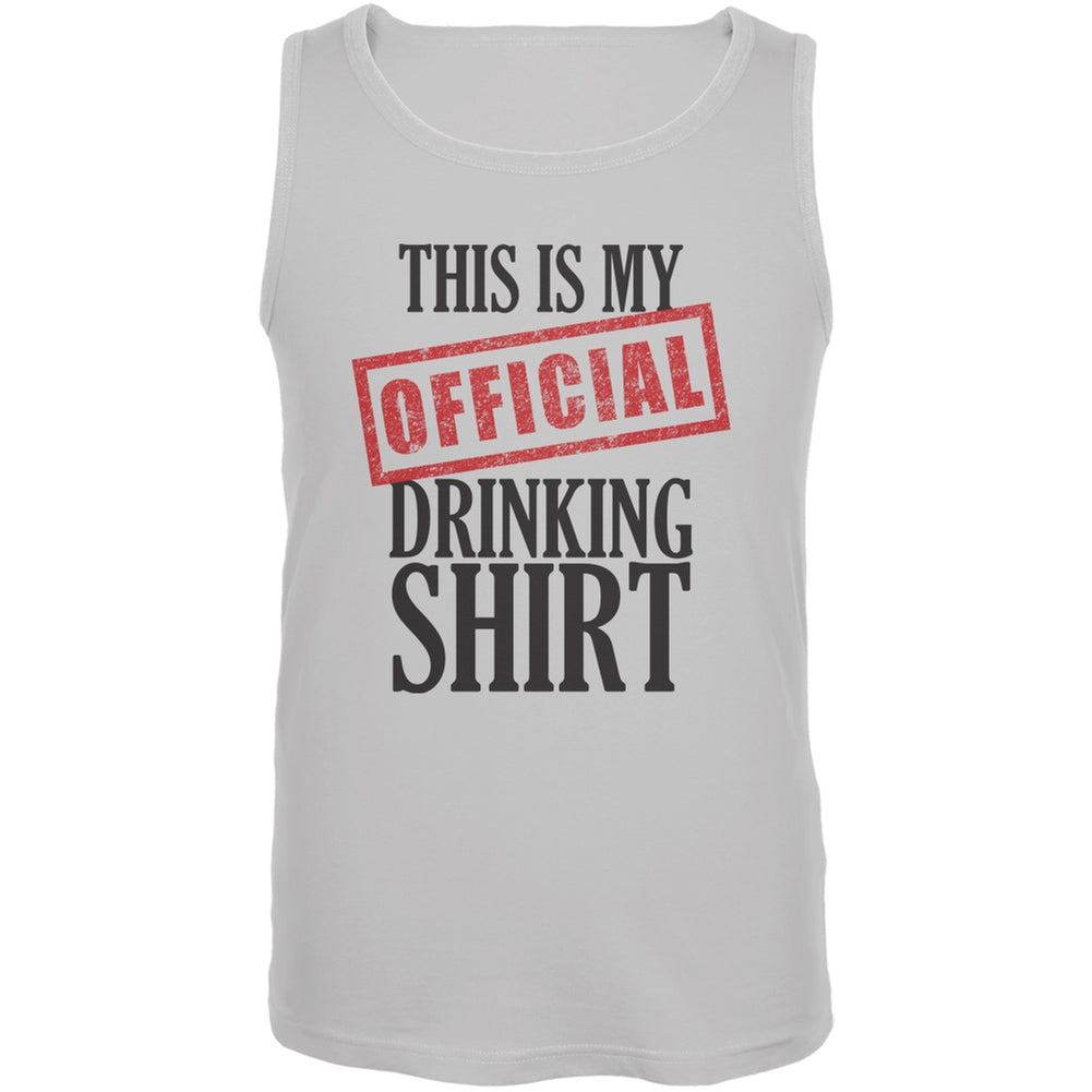 St. Patricks Day - Official Drinking Shirt White Adult Tank Top Men's Tank Tops Old Glory 2XL White