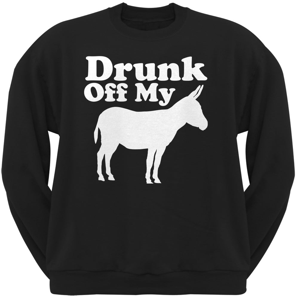 St. Patricks Day - Drunk Off My Ass Black Adult Sweatshirt Men's Sweatshirts Old Glory 2XL Black