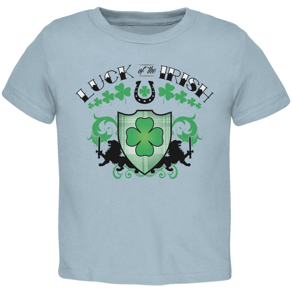 St. Patricks Day - Luck Of The Irish Light Blue Toddler T-Shirt Toddler T-Shirts Old Glory 2T Blue
