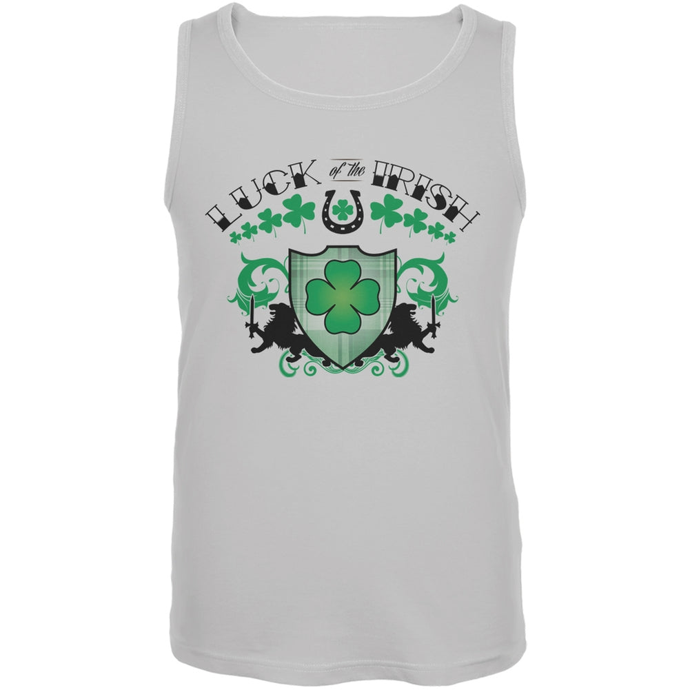 St. Patricks Day - Luck Of The Irish White Adult Tank Top Men's Tank Tops Old Glory 2XL White