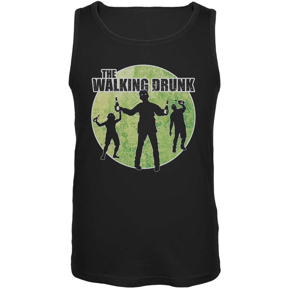 St. Patricks Day - The Walking Drunk Black Adult Tank Top Men's Tank Tops Old Glory 2XL Black