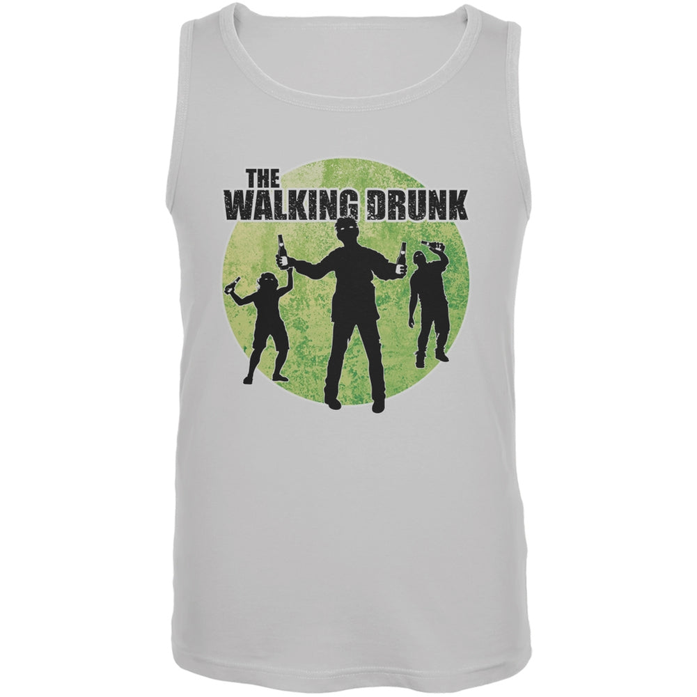 St. Patricks Day - The Walking Drunk White Adult Tank Top Men's Tank Tops Old Glory 2XL White