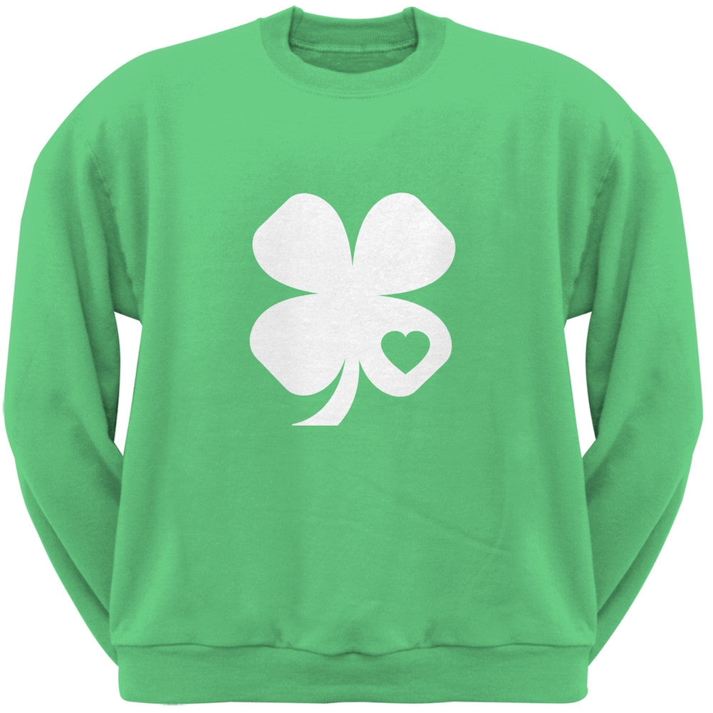 St. Patricks Day - Shamrock Heart Irish Green Adult Sweatshirt Men's Sweatshirts Old Glory 2XL Green