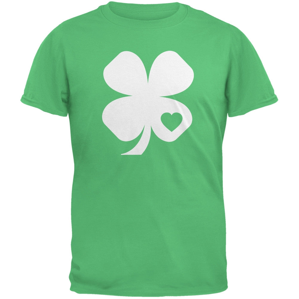 St. Patricks Day - Shamrock Heart Irish Green Adult T-Shirt Men's T-Shirts Old Glory 2XL Green