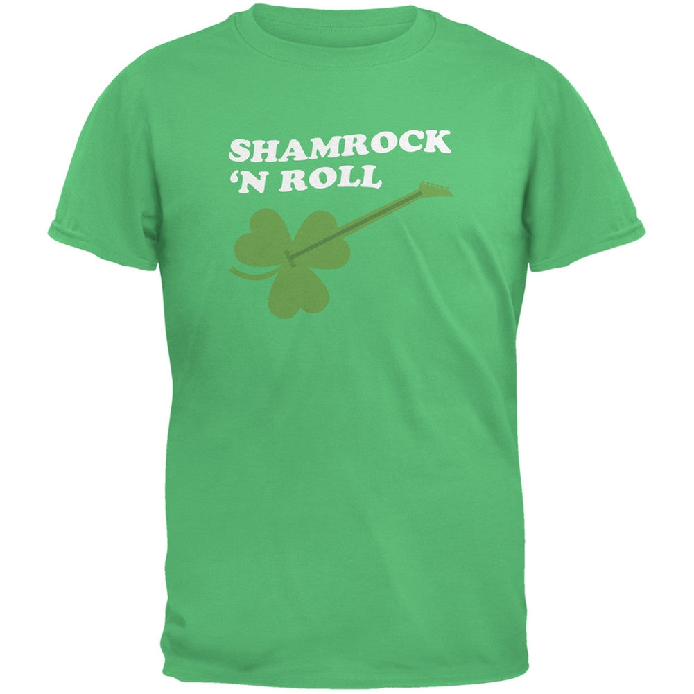 St. Patrick's Day - Shamrock 'N Roll Irish Green Adult T-Shirt Men's T-Shirts Old Glory 2XL Green