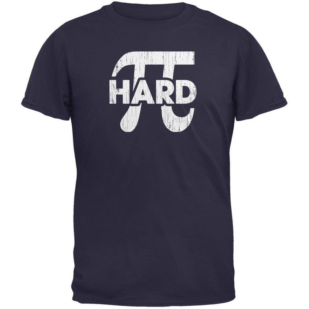 Pi Hard Navy Adult T-Shirt Men's T-Shirts Old Glory 2XL Blue