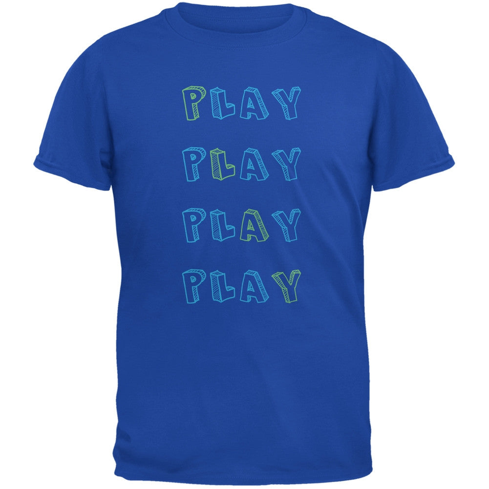 All About Play Royal Youth T-Shirt Youth T-Shirts Old Glory LG Blue