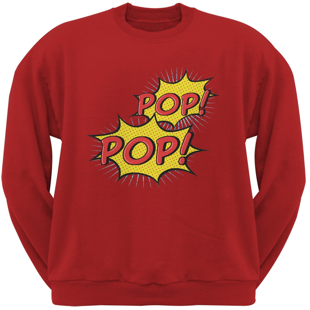 POP! POP! Red Adult Sweatshirt Men's Sweatshirts Old Glory 2XL Red