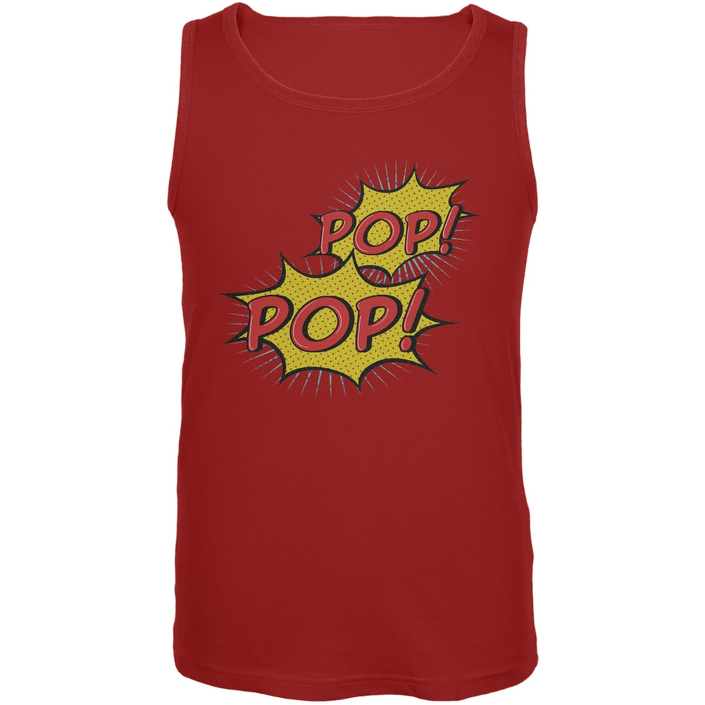 POP! POP! Red Adult Tank Top Men's Tank Tops Old Glory 2XL Red