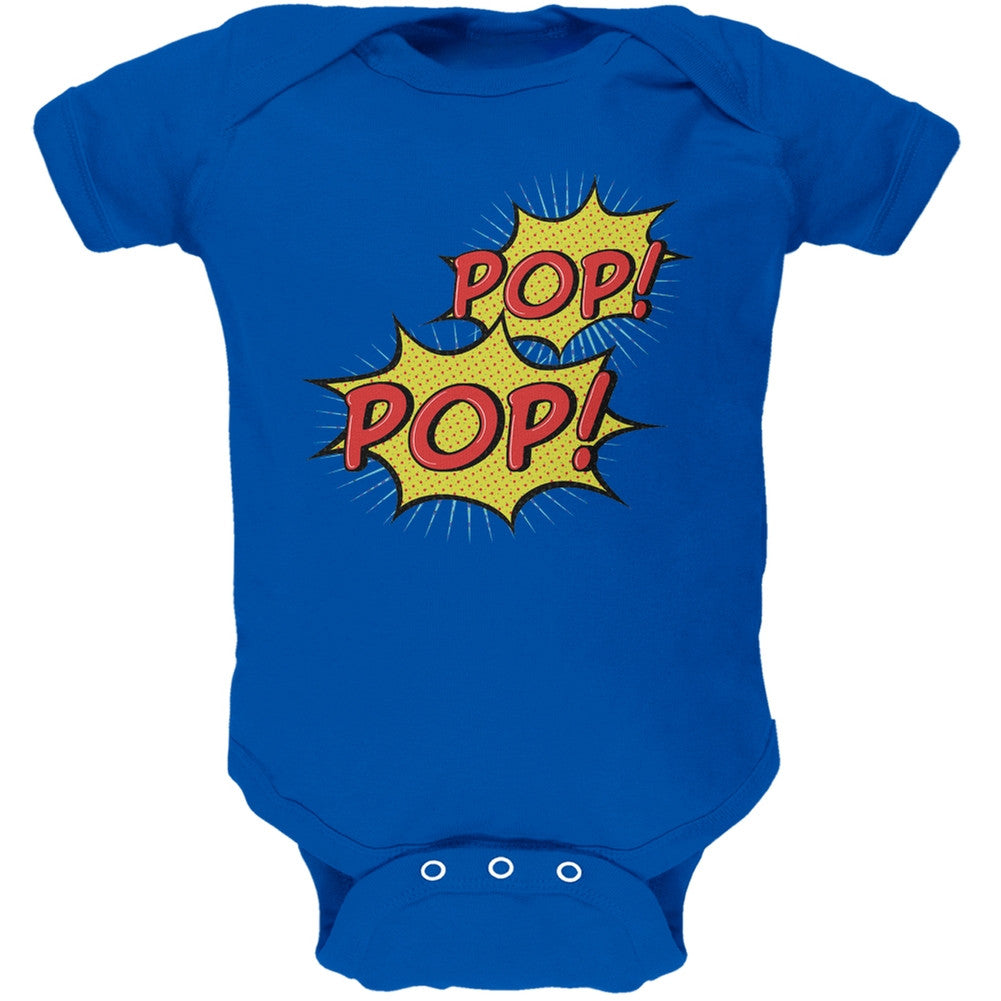POP! POP! Royal Soft Baby One Piece Baby One Piece Old Glory 0-3M Blue
