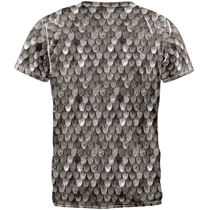 Steel Scale Armor Costume All Over Adult T-Shirt Men's T-Shirts Old Glory