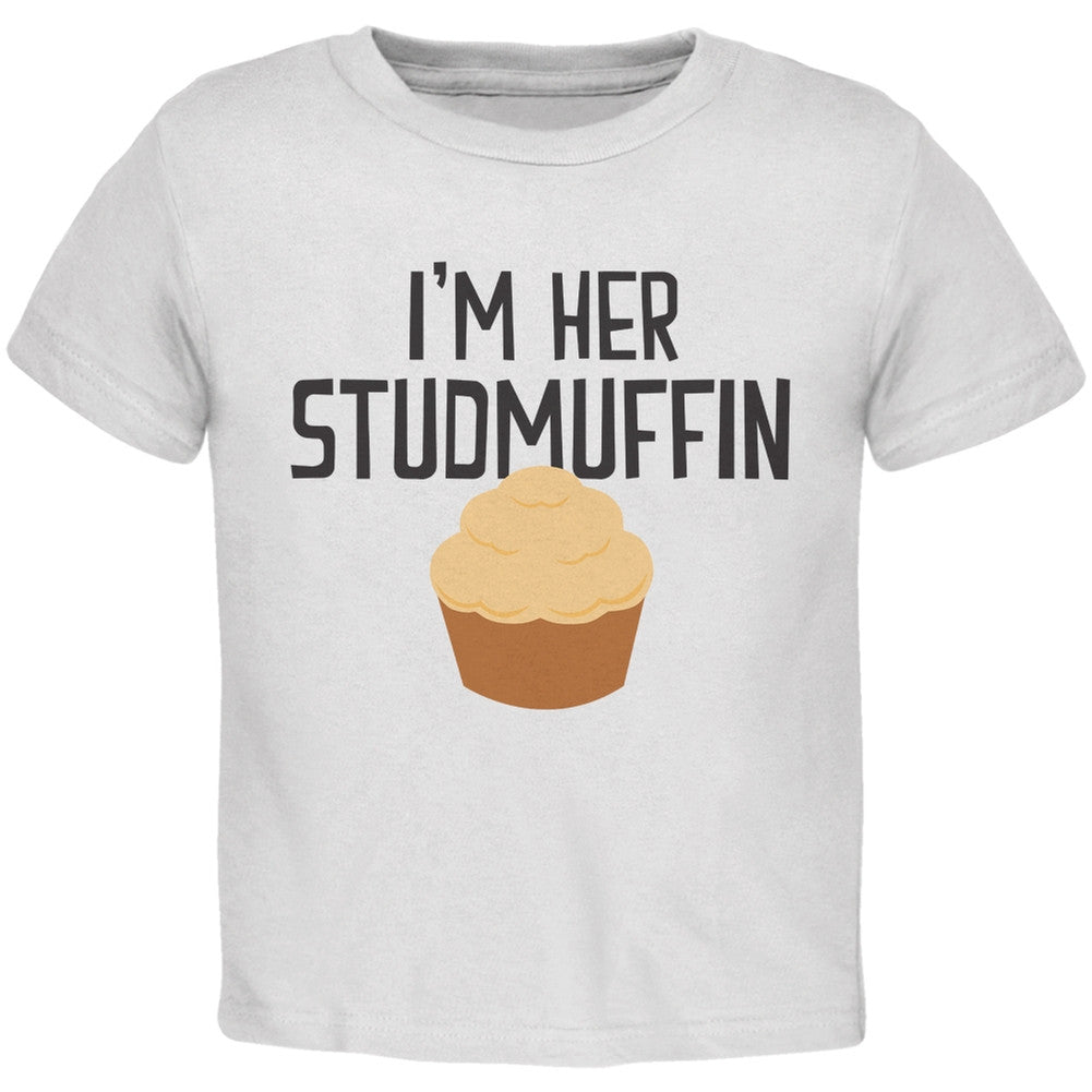 I'm Her Studmuffin White Toddler T-Shirt Toddler T-Shirts Old Glory