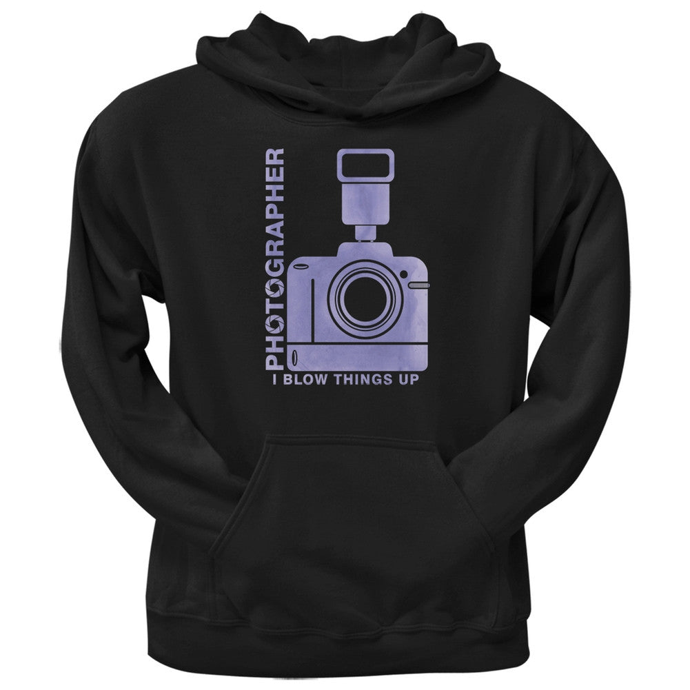 Photographer Blow Things Up Funny Black Adult Hoodie Men's Hoodies Old Glory 2XL Black