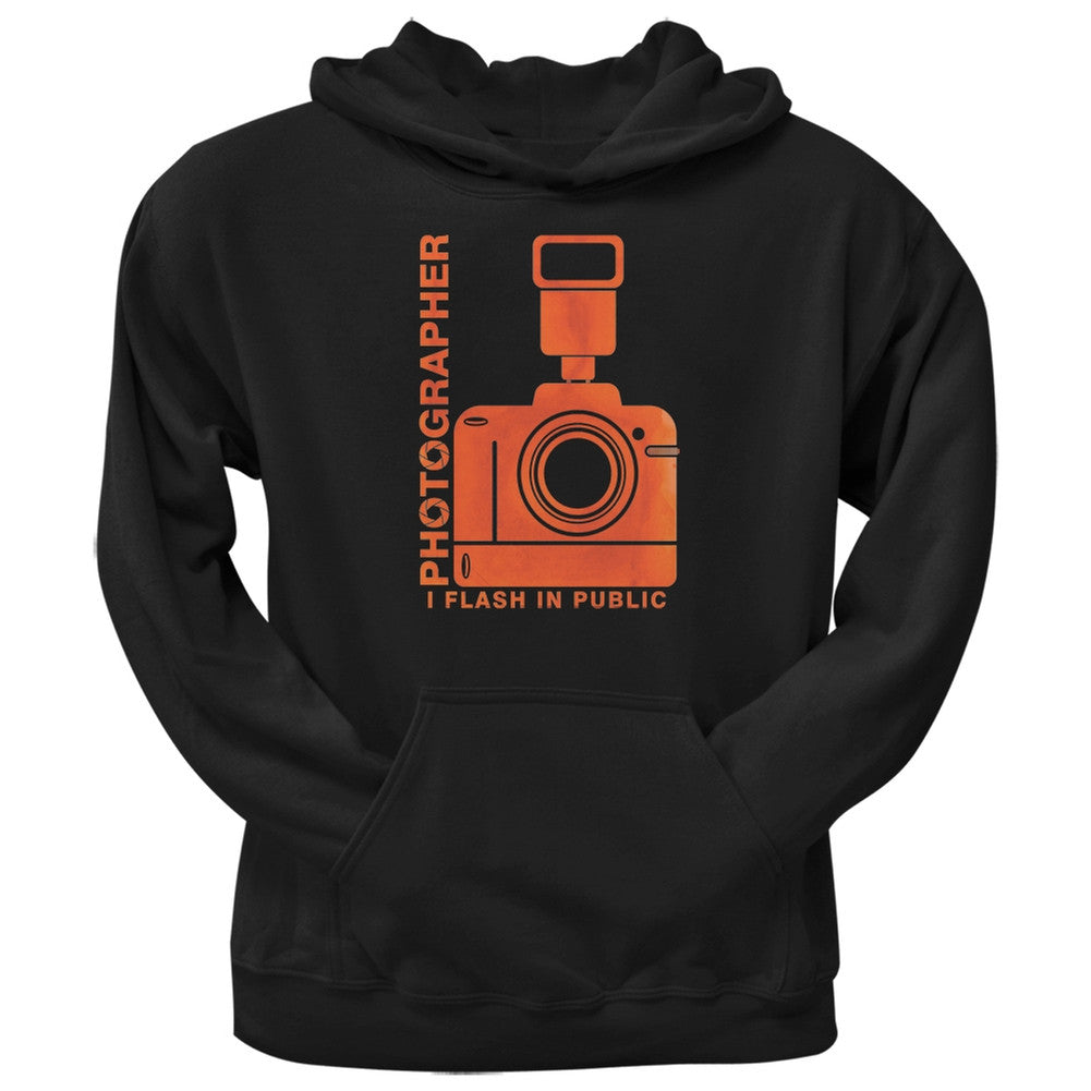 Photographer Flash in Public Funny Black Adult Hoodie Men's Hoodies Old Glory 2XL Black