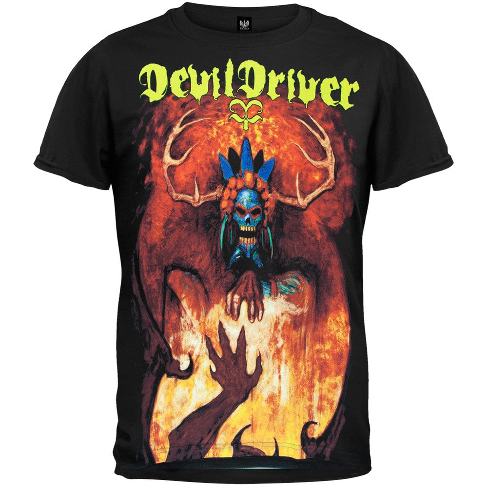 DevilDriver - Tribal Exorcism Adult T-Shirt Men's T-Shirts DevilDriver