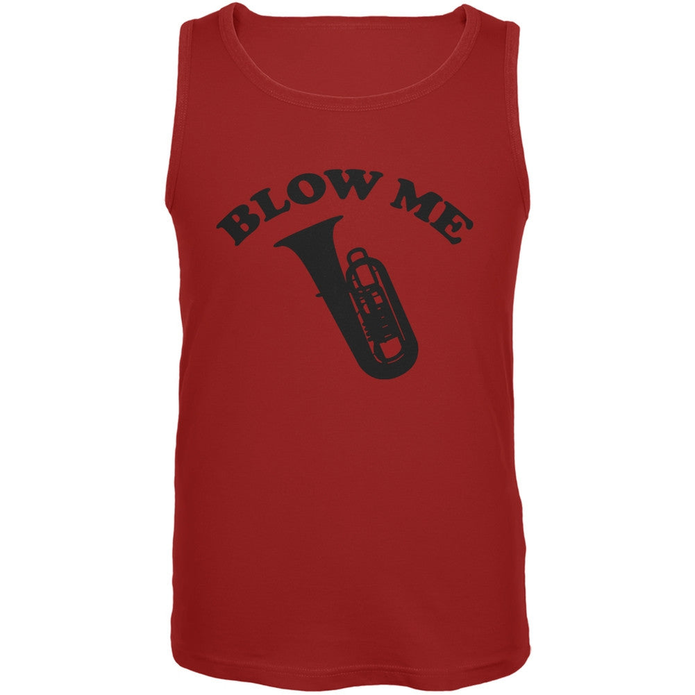 Blow Me Red Adult Tank Top Men's Tank Tops Old Glory 2XL Red