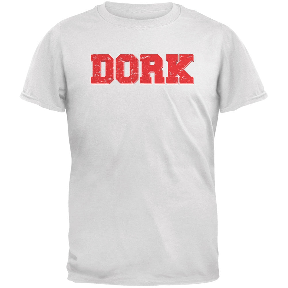 Dork White Adult T-Shirt Men's T-Shirts Old Glory 2XL White