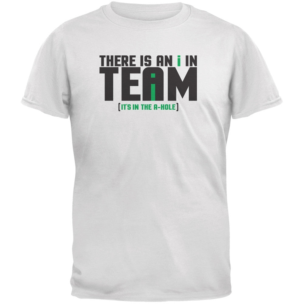 I In Team White Adult T-Shirt Men's T-Shirts Old Glory 2XL White