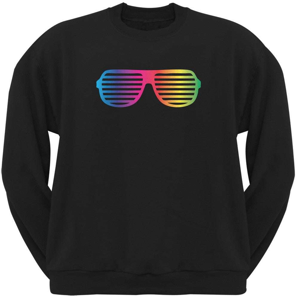 Shutter Shades Black Adult Sweatshirt Men's Sweatshirts Old Glory 2XL Black