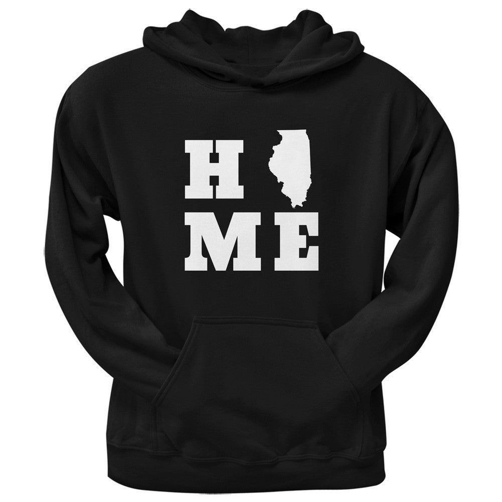 Illinois Home Black Adult Hoodie Men's Hoodies Old Glory 2XL Black
