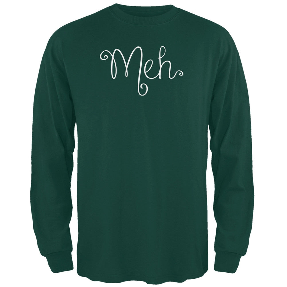 Meh Forest Green Adult Long Sleeve T-Shirt Men's Long Sleeves Old Glory 2XL Green
