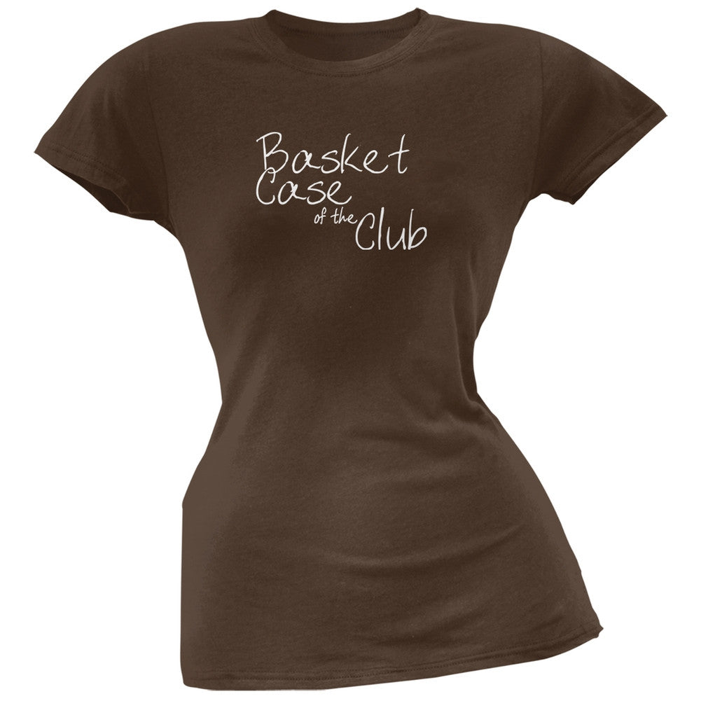 Basket Case of the Club Brown Juniors Soft T-Shirt Juniors T-Shirts Old Glory 2XL Brown