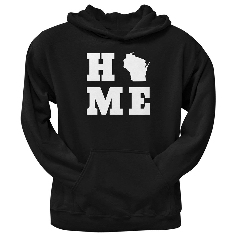 Wisconsin Home Black Adult Hoodie Men's Hoodies Old Glory 2XL Black
