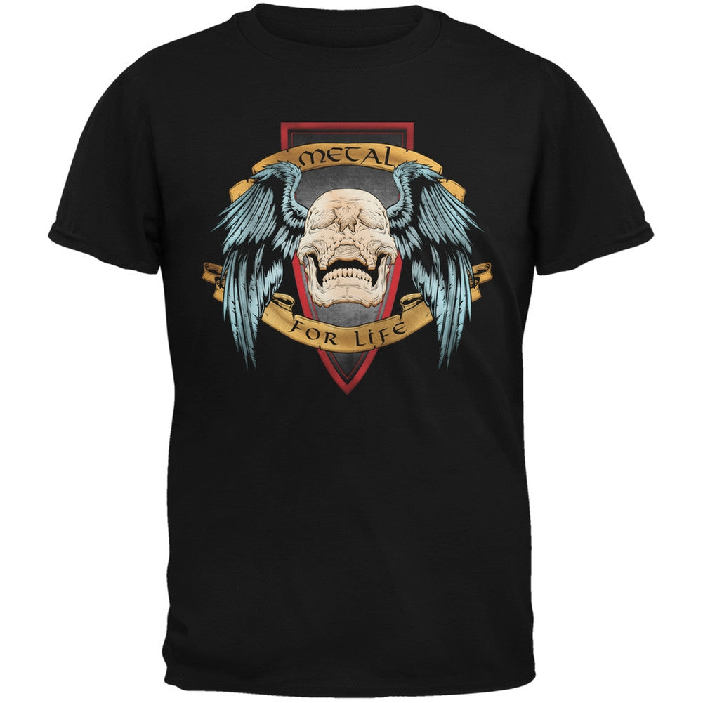 Metal for Life Black Youth T-Shirt Youth T-Shirts Old Glory LG Black