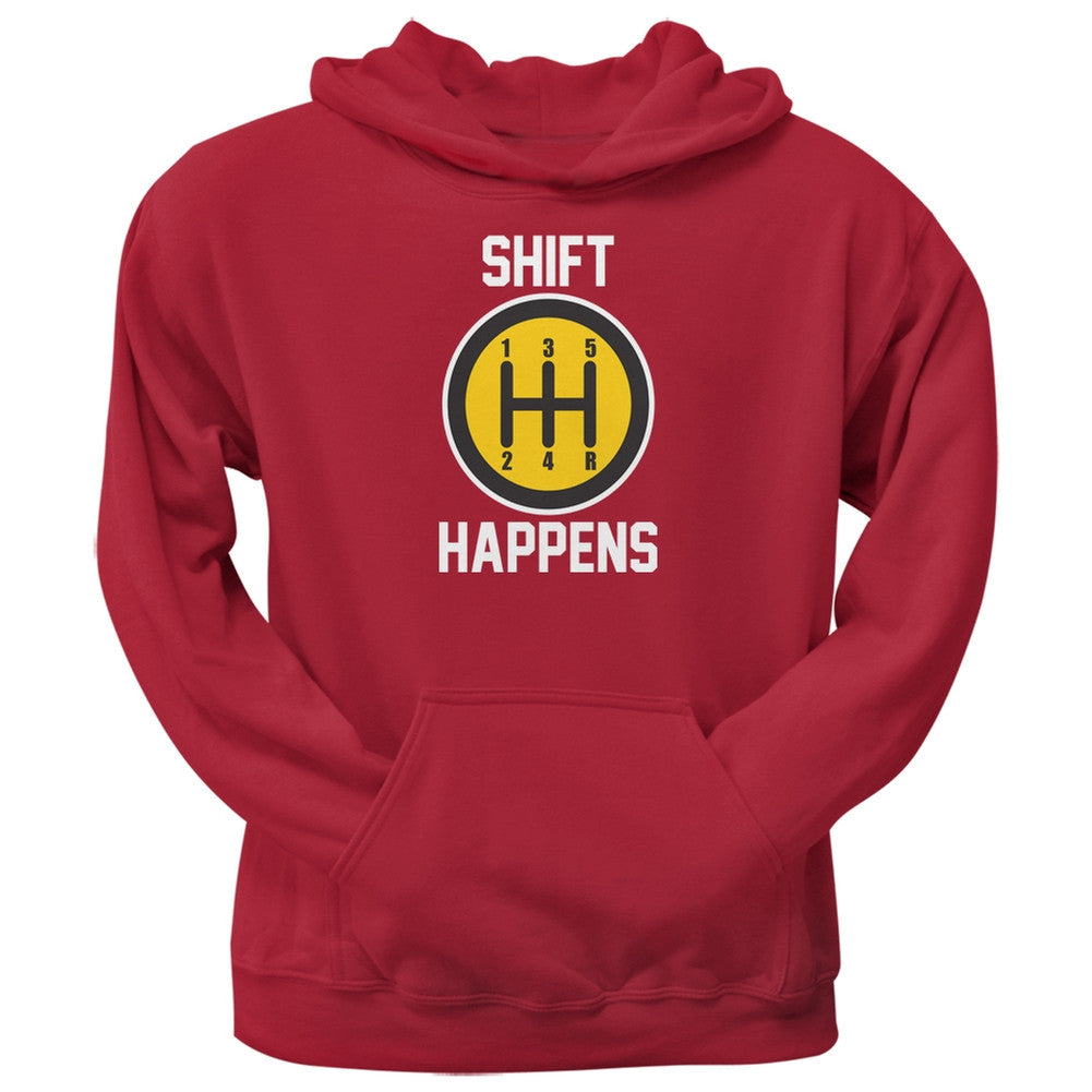 Shift Happens Red Adult Hoodie Men's Hoodies Old Glory 2XL Red