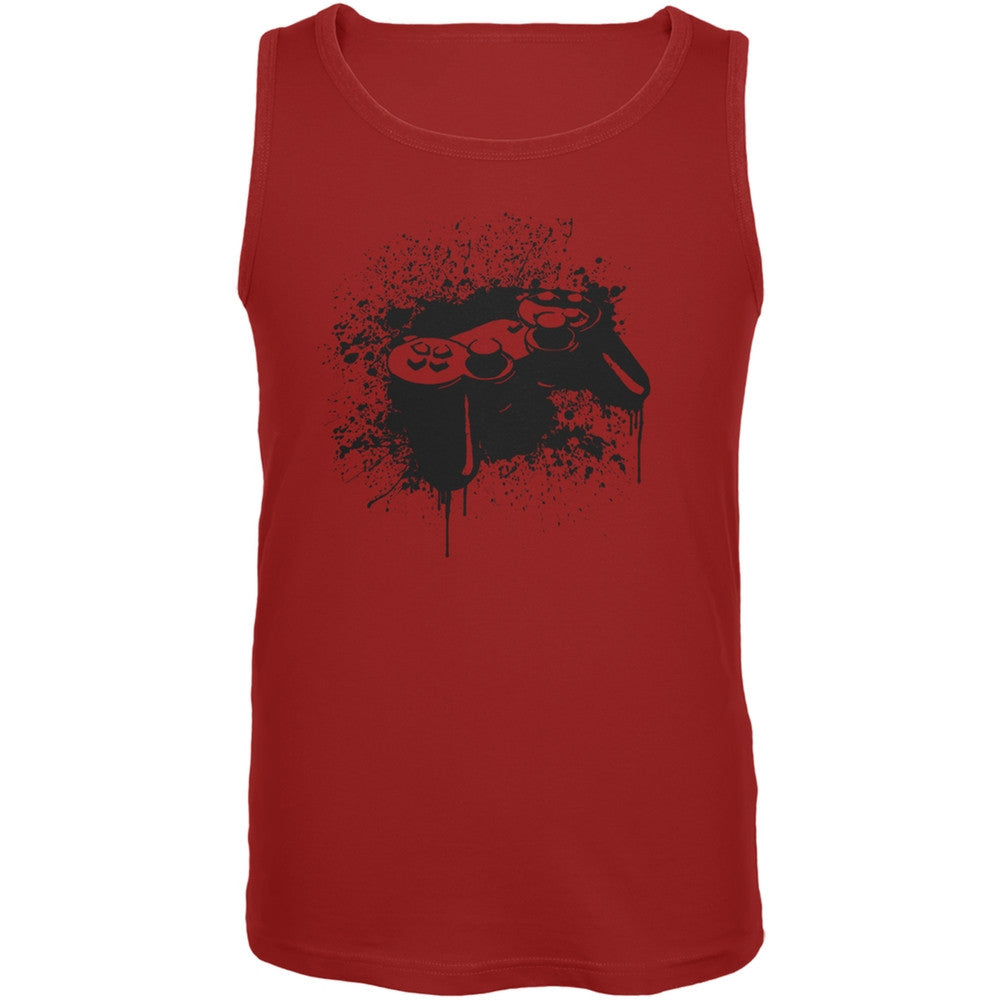 Game Controller Red Adult Tank Top Men's Tank Tops Old Glory 2XL Red