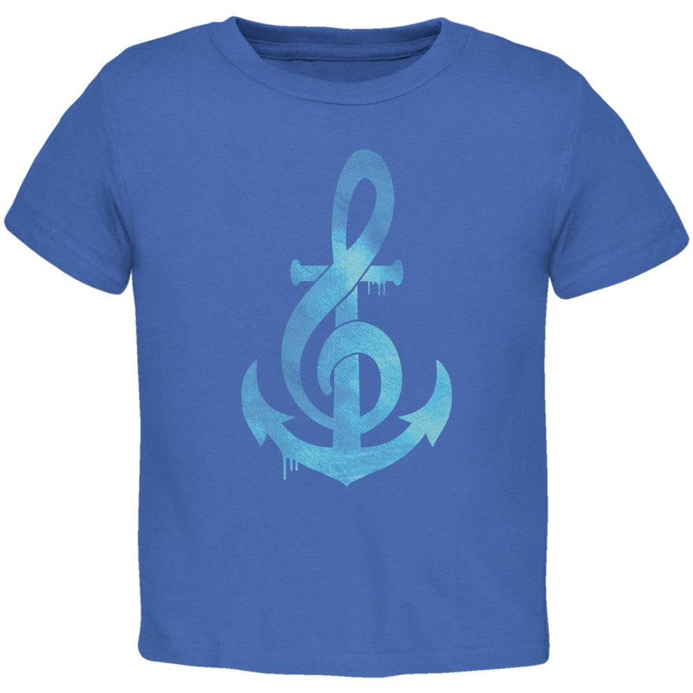 Anchor Clef Royal Toddler T-Shirt Toddler T-Shirts Old Glory 2T Blue