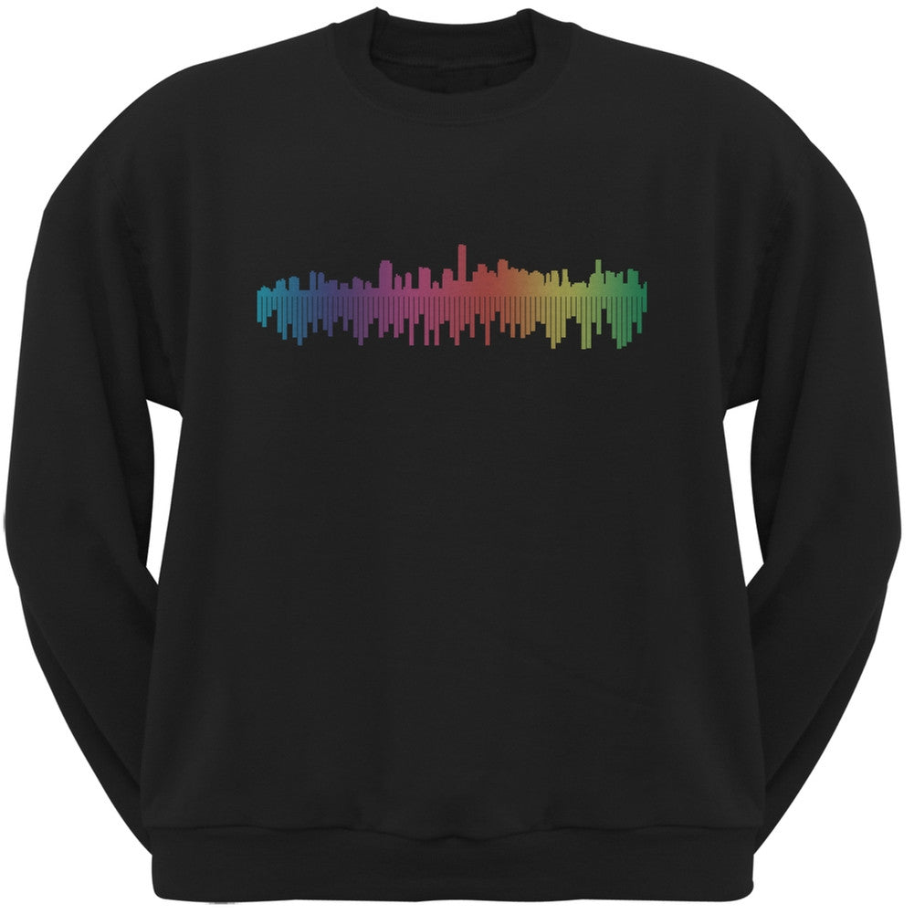 City Levels Black Adult Sweatshirt Men's Sweatshirts Old Glory 2XL Black